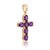 This pendant features a timeless Latin cross design, crafted with six matched gemstones arranged in an open-back setting...