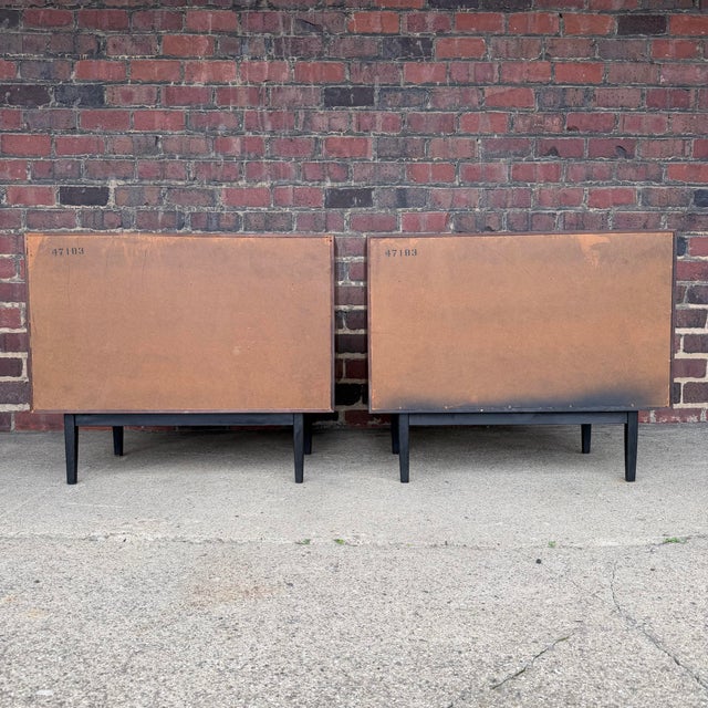 Black Pair of Jack Cartwright for Founders Rosewood Three Drawer Chests For Sale - Image 8 of 12