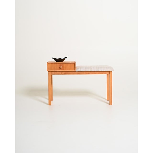 Vintage Gossip Bench in Oak, 1980s For Sale - Image 10 of 10