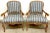 Mid 20th Century Generous Italian Neoclassical Style Bleached Fruitwood Bergere /Armchairs - a Pair For Sale - Image 5 of 12