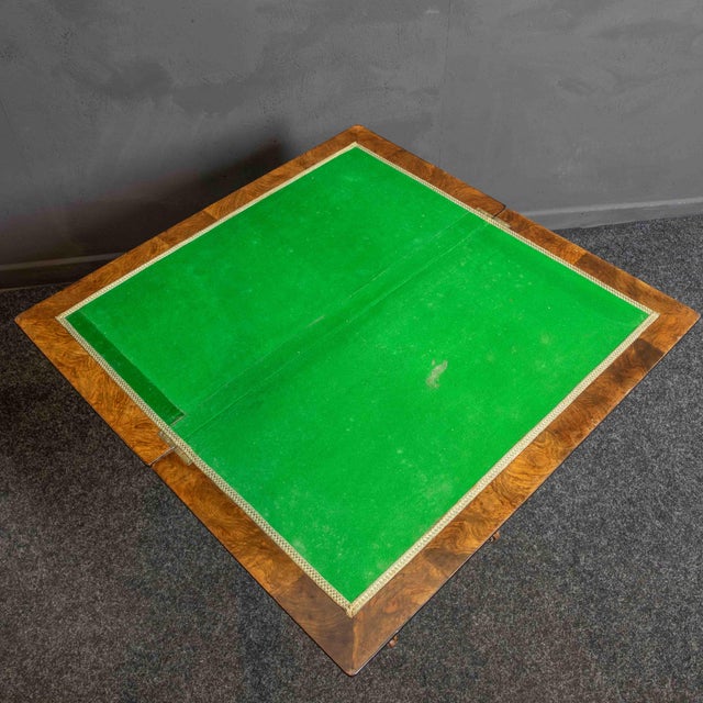 Aesthetic Movement Card Table in Walnut For Sale - Image 3 of 9