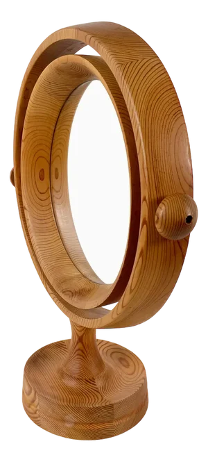 Scandinavian Table Mirror in Pine, 1970s.