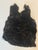 Contemporary Pair of Small Black Silk Shearling Fur Throws For Sale - Image 3 of 6