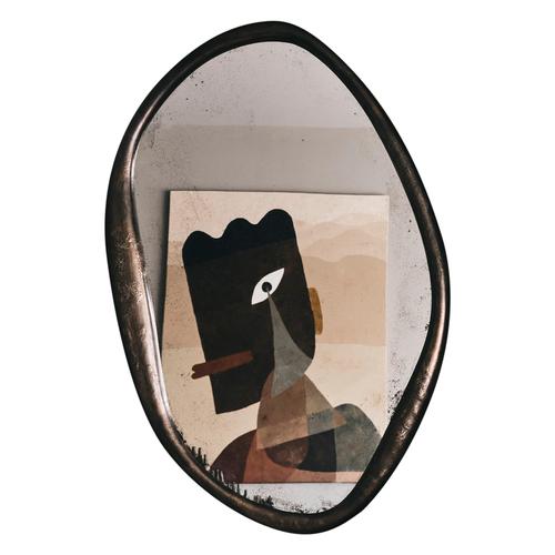 Not Yet Made - Made To Order Perfumer Large Wall Mirror with Hand-Molded Bronze Frame by Vogel Studio For Sale - Image 5 of 5