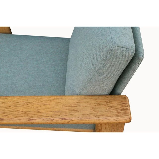 1970s Set of Oak Armchair with Ottoman, 1970s For Sale - Image 5 of 13