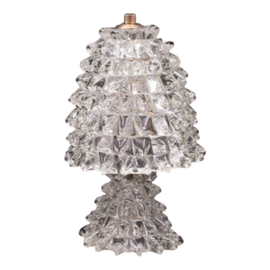 Table Lamp in Rostrato Murano Glass Vase for Barovier & Toso, 1950s
