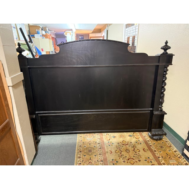 2010s Eastern King Restoration Hardware French Empire Bed Frame For Sale - Image 5 of 12