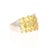 This ring has 18 Natural Square Cut Yellow Sapphires that weigh 7.39 Carats. Crafted in 14 Karat White Gold and weighs...