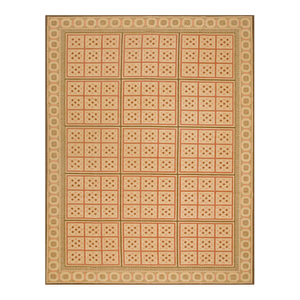 2020s Multicolor Geometric Contemporary Art Deco Needlepoint Rug 6' X 9' Flatweave Wool Carpet