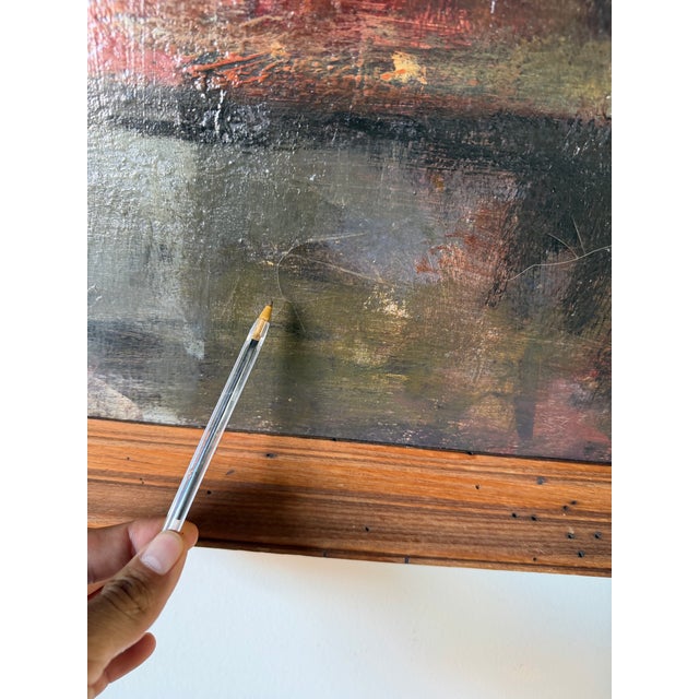 1960s Vintage Turner Still Life Oil on Canvas Painting in Wood Frame For Sale - Image 10 of 12