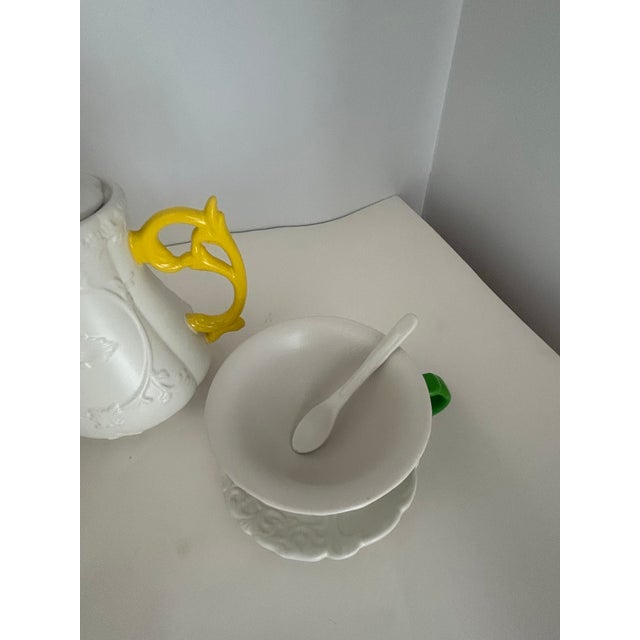 Ceramic 1990s Seletti I-Ware’s Collection Tea Set With 2 Cups/Saucers/Teaspoons - 8 pcs For Sale - Image 7 of 10