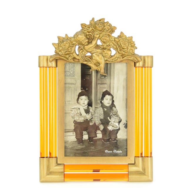 Metal Late 20th Century Zora Da Venezia Photo Frame For Sale - Image 7 of 7