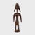 With angular curves, refined facial features, and plaited hair, this wooden figure by the Bambara people of Mali is carved...