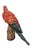 2000 - 2009 Vintage Italian Hand-Painted Ceramic Scarlet Macaw Parrot Sculpture For Sale - Image 5 of 12
