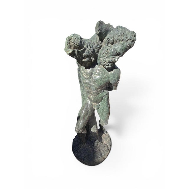 Late 19th Century Sculpture of Hercules, 19th Century, Serpentine For Sale - Image 5 of 12