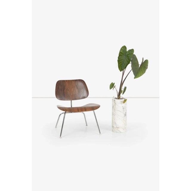 Hugh Acton Megaforms Architectural Planter from Acton Residence in Carrara Marble, Italy Measures: 8 dia x 17.5 h inches