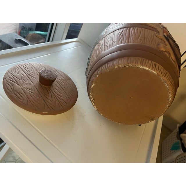Mid 20th Century 1970s Mid-Century Pirate Barrel Beverage Drink Dispenser For Sale - Image 5 of 9