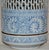 Early 1900s Blue and White Asian Pierced Ceramic Incense Burner For Sale - Image 12 of 13