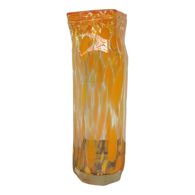 Glass Vase, Former Czechoslovakia, 1960s For Sale
