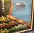 Large Mid-Century Style Coastal Tropical Palm Tree Landscape Oil Painting - Framed Fine Art For Sale - Image 10 of 10