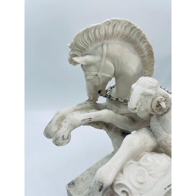 Italian Alabaster Sculpture from A. Santini, 1970s For Sale - Image 6 of 13