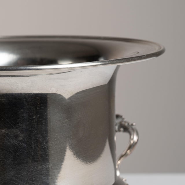 Silver Mid 20th Century France Silver Metal Ice Bucket For Sale - Image 8 of 15