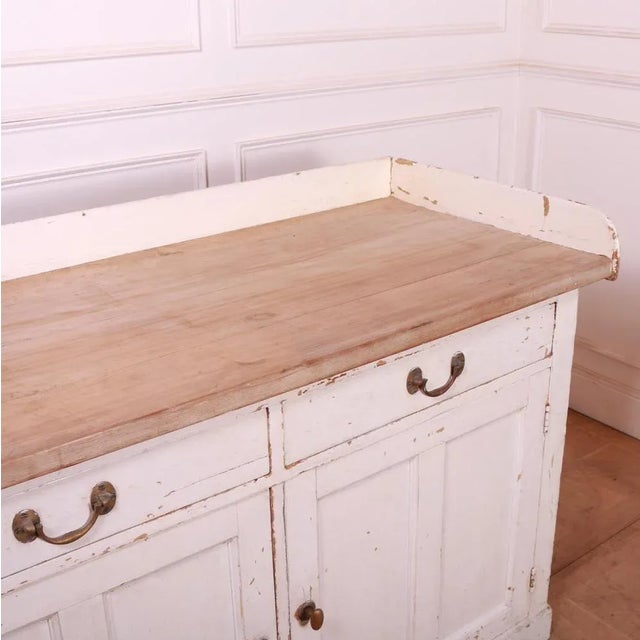 White Scottish Painted Dresser Base For Sale - Image 8 of 11