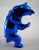 Contemporary Blue Resin Standing Bear from Richard Orlinski For Sale - Image 3 of 8