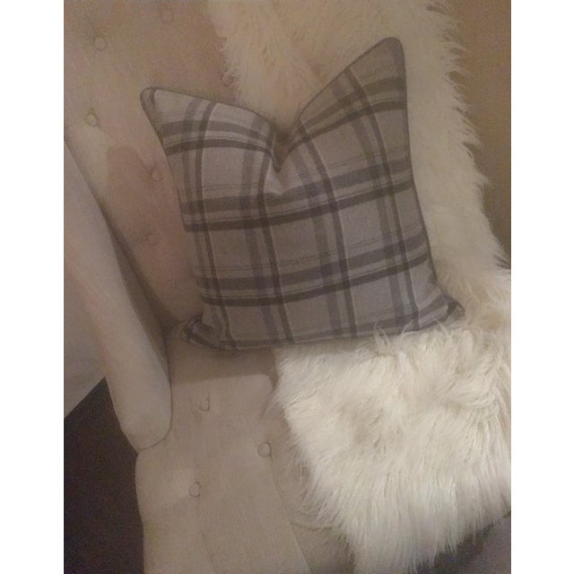 Ralph Lauren Heathland Plaid Smoke Pillow Chairish