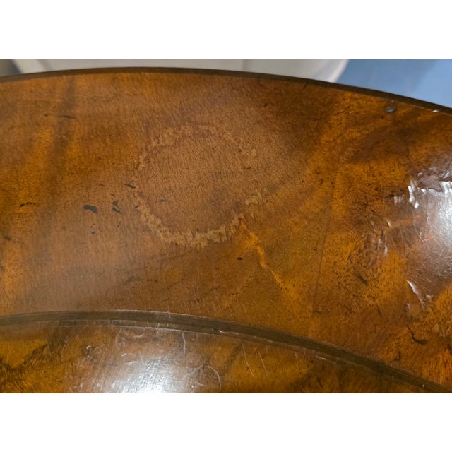 Mid 20th Century Baker Furniture Round Fruit Wood and Mahogany Bronze Mounts Claw Feet Gueridon Side Tables - Set of 2 For Sale - Image 16 of 18