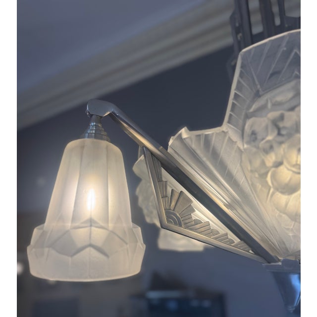 Art Deco Chandelier by Henri Petitot, 1930 For Sale - Image 18 of 18