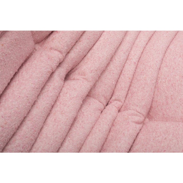 Authentic Ligne Roset Togo 3-Seater in Soft Flamingo Bouclé - Restored & Sourced in Europe For Sale - Image 17 of 18