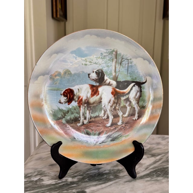 Antique Unger & Schilde Irish Setter Hunting Scene Decorative Plate For Sale - Image 9 of 18