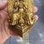 Metal Vintage Gilt Bronze Figure of Zakiram - Tibetan Buddhist Deity Statue For Sale - Image 7 of 9