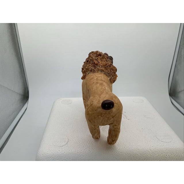 1970s Signed Tom & Judy Touchstone Turkey Mountain Pottery Lion Sculpture – Georgia Folk Art, 8” For Sale - Image 5 of 6