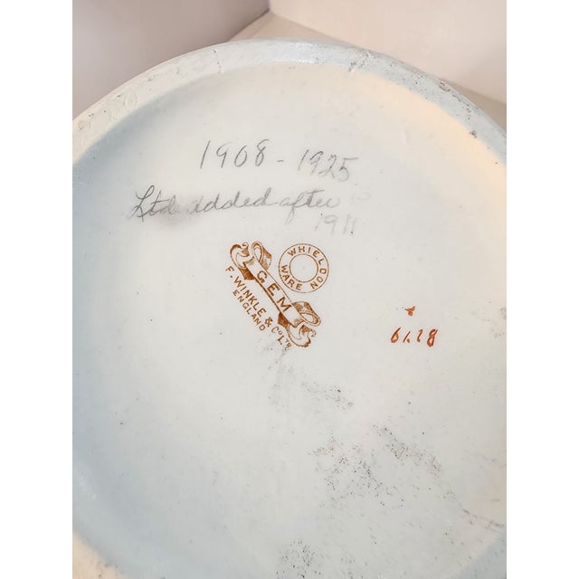 F. Winkle & Co. Hand Painted Antique Bowl and Pitcher For Sale In Seattle - Image 6 of 9