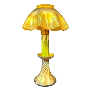 Early 20th Century Tiffany Studios Candlestick Lamp For Sale
