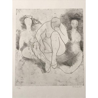 Marino Marini, Composition Etching Edition of 75, 1970s, Etching For Sale