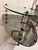 1960s Mid-Century Two-Tier Glass & Crystal Column Side Table For Sale - Image 5 of 9