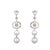 Contemporary Diamond Pearl Earring in 18k gold For Sale - Image 3 of 5