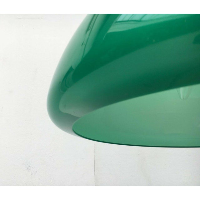 Mid-Century Space Age Italian Green Early Model Toledo Table Lamp by Luigi Massoni for Guzzini, 1960s For Sale - Image 14 of 18