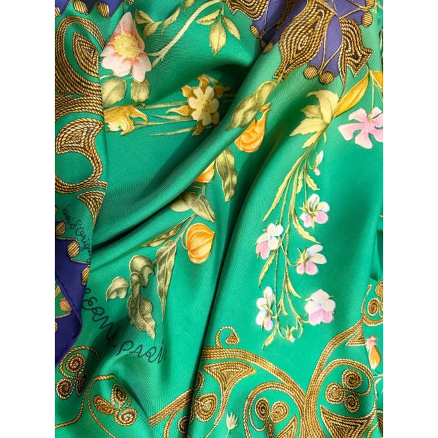 HERMÈS ARABESQUES Silk Scarf Designed by Henri d’Origny 1964 For Sale - Image 9 of 9