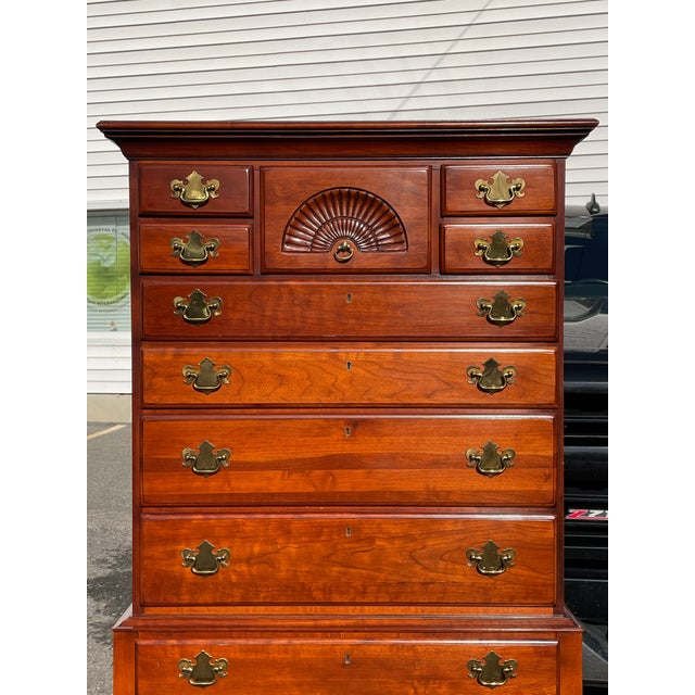 Lexington Cherry Highboy Dresser Chairish