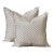 A Pair of Lauren Servati Textiles, Holyrood // Marine Mini Flange Pillows, 20"x20" For Sale