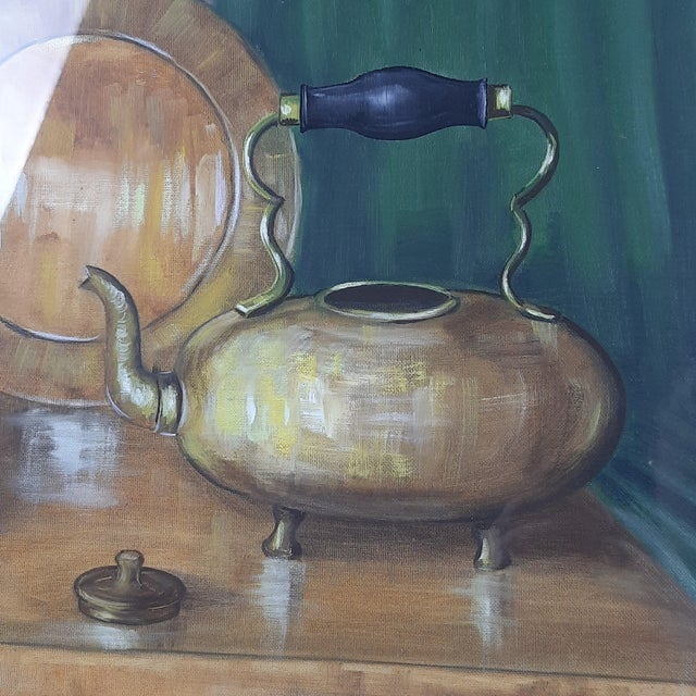 Paolo Polli, Still Life, 1980s, Oil on Canvas, Framed For Sale - Image 4 of 11