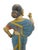 Early 20th Century Indian Hindu Female Attendant Abhaya Mudra Carved Wood Folk Art Statue For Sale - Image 5 of 12