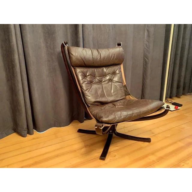 Falcon Armchair by Sigurd Ressell for Vatne Møbler, Norway, 1970s For Sale - Image 9 of 16