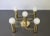 German Dark Brass Leola Flushmount Light Fixture by Sciolari, 1980s For Sale - Image 4 of 11