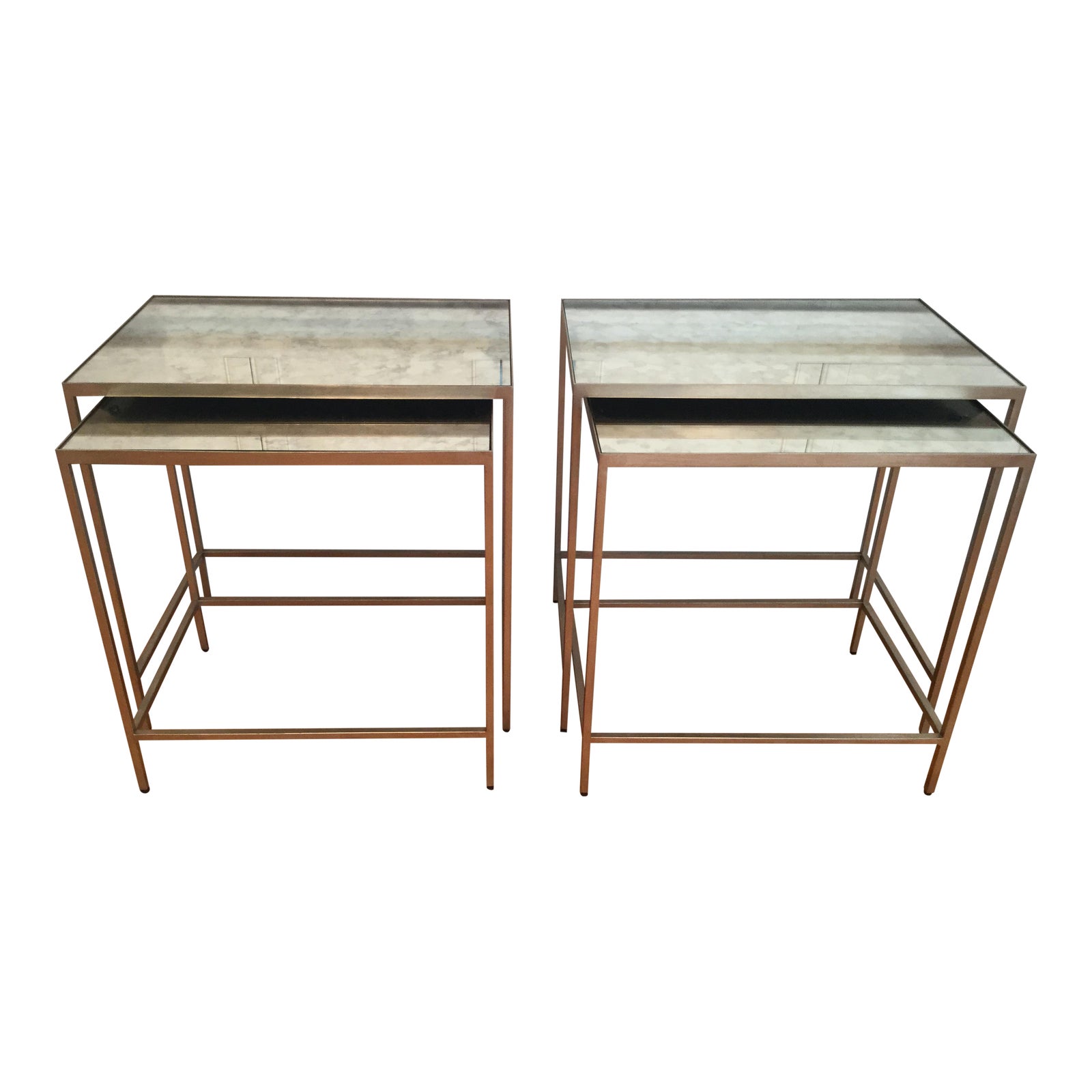 Ethan Allen Zachary Nesting End Tables A Pair Chairish
