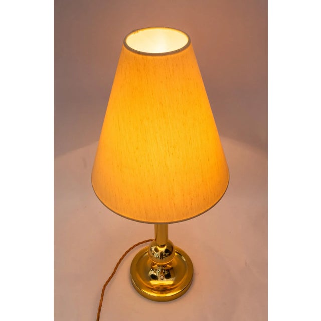 Large Table Lamp with Fabric Shade, Vienna, Austria 1950s For Sale - Image 11 of 13